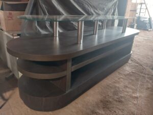 Móvel de centro ou/ balcão entretenimento design curvo