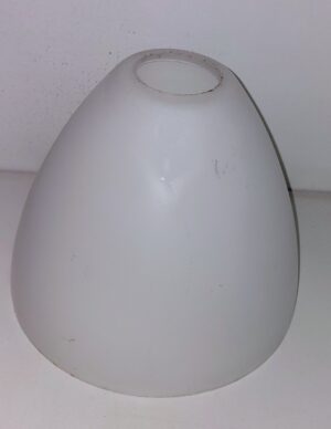 cúpula (ou tulipa) de vidro jateado